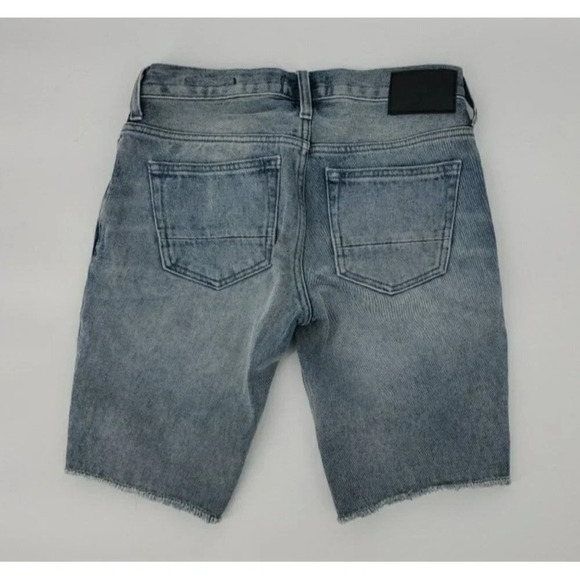 PACSUN Distressed Lt Wash Long Shorts Raw Hem Skinny Size W28 NWT - Picture 7 of 11
